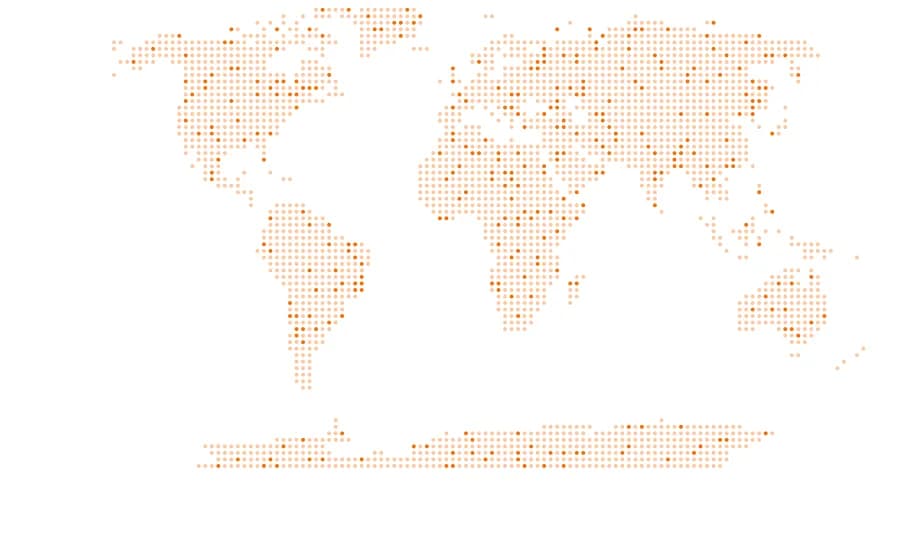 Dotted world map